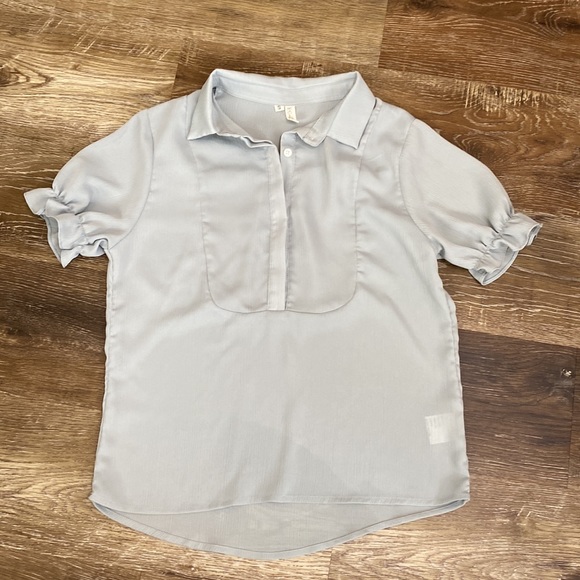 Button down SILK Blouse - Picture 2 of 6